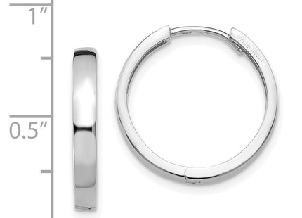 14k White Gold Hinged Earrings (Style TM630)