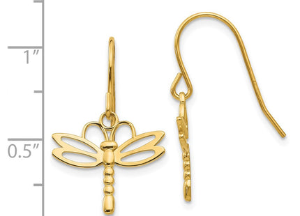 14k Yellow Gold Earrings Style TM748 - Classique Jewelry Inc.