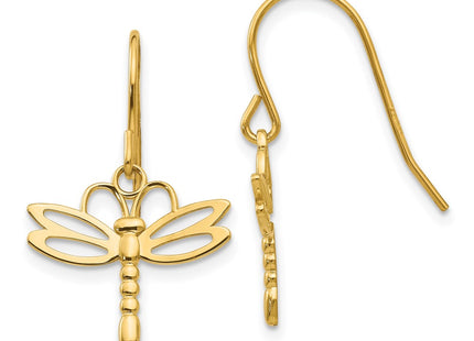 14k Yellow Gold Earrings Style TM748 - Classique Jewelry Inc.