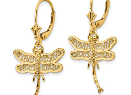 14k Yellow Gold Earrings Style TM750 - Classique Jewelry Inc.