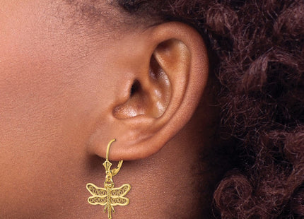 14k Yellow Gold Earrings Style TM750 - Classique Jewelry Inc.