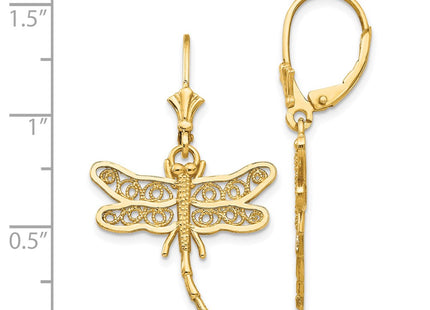 14k Yellow Gold Earrings Style TM750 - Classique Jewelry Inc.