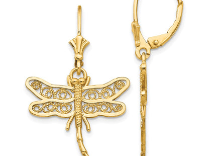 14k Yellow Gold Earrings Style TM750 - Classique Jewelry Inc.