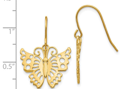 14k Yellow Gold Earrings Style TM751 - Classique Jewelry Inc.