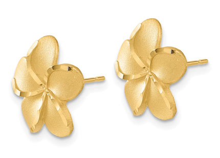 14k Yellow Gold Earrings Style TM761 - Classique Jewelry Inc.