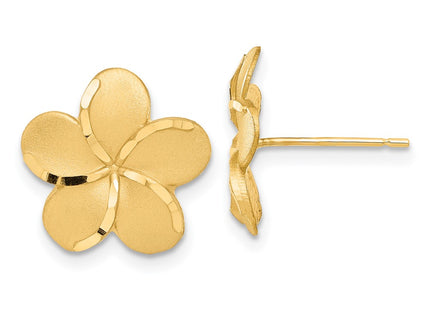 14k Yellow Gold Earrings Style TM761 - Classique Jewelry Inc.