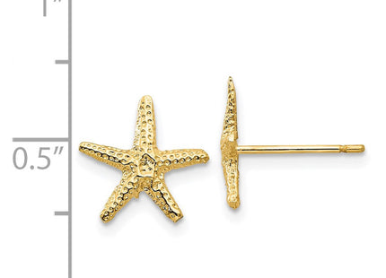 14k Starfish Post Earrings (Style TM766)