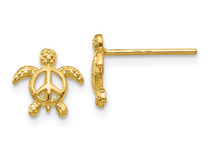 14k Yellow Gold Earrings Style TM777 - Classique Jewelry Inc.