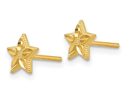 14k Yellow Gold Earrings Style TM782 - Classique Jewelry Inc.