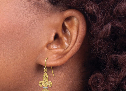 14k Yellow Gold Earrings Style TM782 - Classique Jewelry Inc.