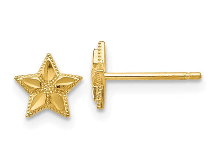 14k Yellow Gold Earrings Style TM782 - Classique Jewelry Inc.