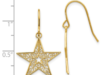 14k Yellow Gold Earrings Style TM784 - Classique Jewelry Inc.