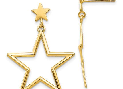 14k Yellow Gold Earrings Style TM785 - Classique Jewelry Inc.