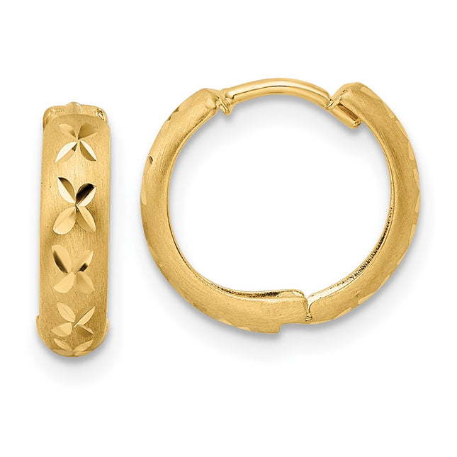 14k Yellow Gold Earrings Style TM809 - Classique Jewelry Inc.