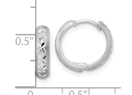 14k White Gold Earrings Style TM809W - Classique Jewelry Inc.