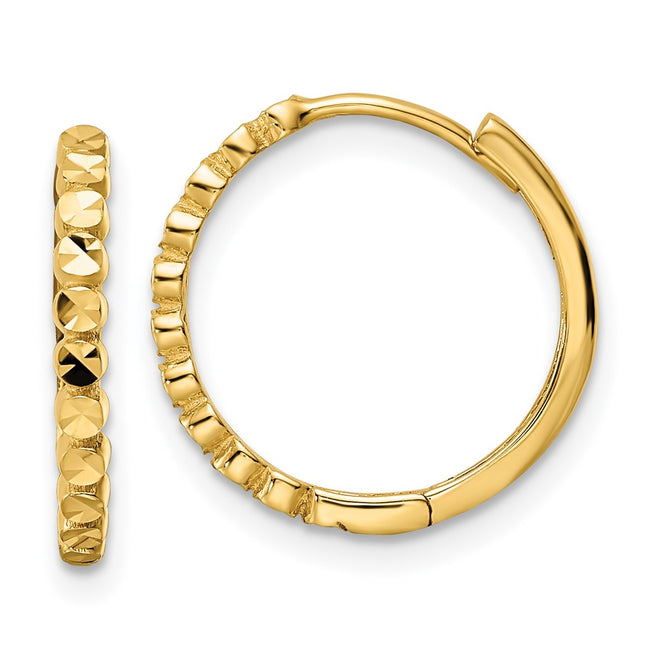 14k Yellow Gold Earrings Style TM812 - Classique Jewelry Inc.