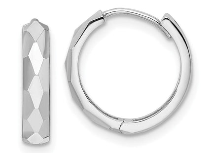 14K rose gold hoop earrings