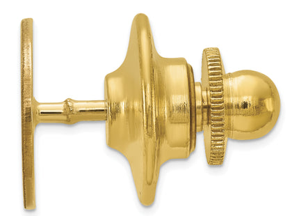 14k Men's Oval w/Line Design Tie Tac