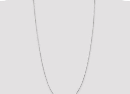 14K White Gold Diamond-cut Machine Made Rope with Lobster Clasp Chain Chain (Style W012-30)