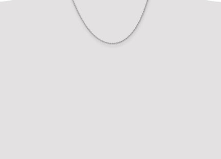 14K White Gold Regular Rope with Lobster Clasp Chain (Style W012S-18)