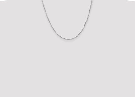 14K White Gold Regular Rope with Lobster Clasp Chain (Style W012S-20)