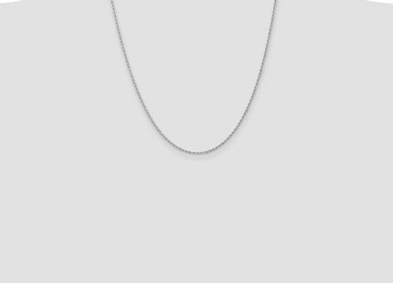 14K White Gold Regular Rope with Lobster Clasp Chain (Style W012S-22)