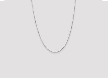 14K White Gold Regular Rope with Lobster Clasp Chain (Style W012S-24)