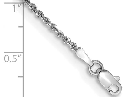14K White Gold Regular Rope with Lobster Clasp Chain (Style W012S-7)