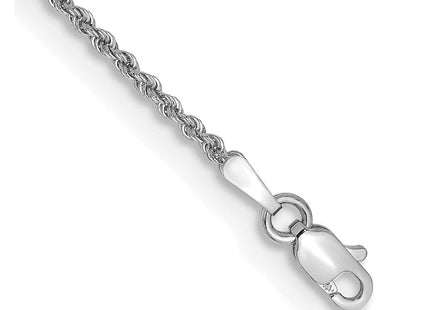 14K White Gold Regular Rope with Lobster Clasp Chain (Style W012S-7)