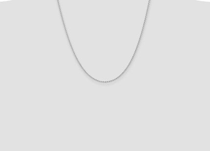 14K White Gold Regular Rope with Lobster Clasp Chain (Style W014S-22)