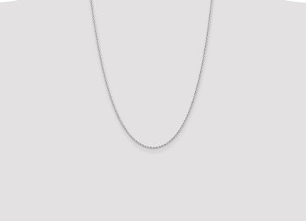 14K White Gold Regular Rope with Lobster Clasp Chain (Style W014S-24)