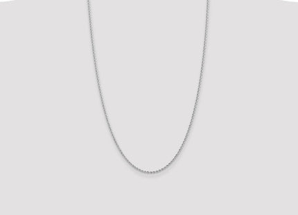 14K White Gold Regular Rope with Lobster Clasp Chain (Style W014S-26)