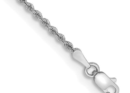 14K White Gold Regular Rope with Lobster Clasp Chain (Style W014S-7)