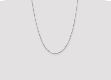 14K White Gold Regular Rope with Lobster Clasp Chain (Style W016S-24)