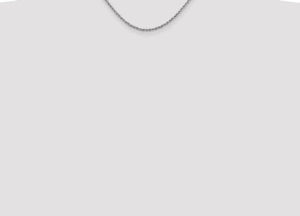 14K White Gold Regular Rope with Lobster Clasp Chain (Style W018S-16)