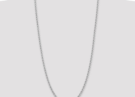 14K White Gold Regular Rope with Lobster Clasp Chain (Style W030S-30)