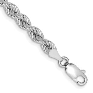 14K White Gold Regular Rope with Lobster Clasp Chain (Style W030S-7)
