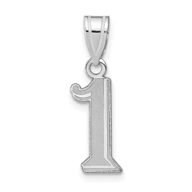 14k White Gold Pendants Style WAEN01 - Classique Jewelry Inc.