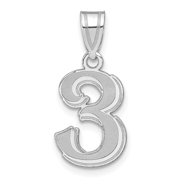14k White Gold Pendants Style WAEN03 - Classique Jewelry Inc.