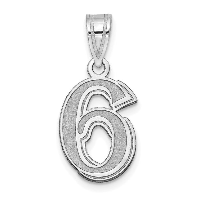 14k White Gold Pendants Style WAEN06 - Classique Jewelry Inc.