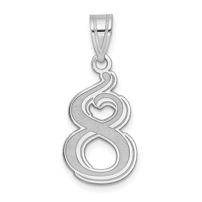 14k White Gold Pendants Style WAEN08 - Classique Jewelry Inc.