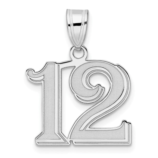 14k White Gold Pendants Style WAEN12 - Classique Jewelry Inc.