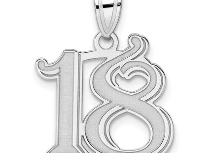 14k White Gold Pendants Style WAEN18 - Classique Jewelry Inc.