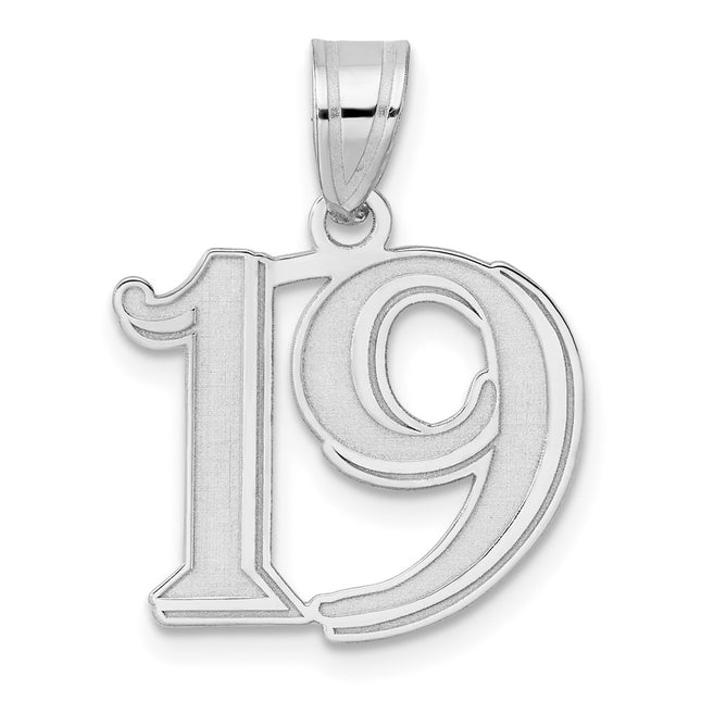 14k White Gold Pendants Style WAEN19 - Classique Jewelry Inc.