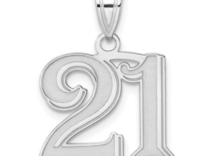 14k White Gold Pendants Style WAEN21 - Classique Jewelry Inc.
