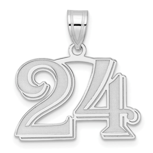 14k White Gold Pendants Style WAEN24 - Classique Jewelry Inc.