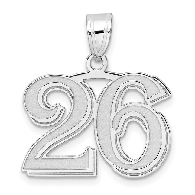 14k White Gold Pendants Style WAEN26 - Classique Jewelry Inc.