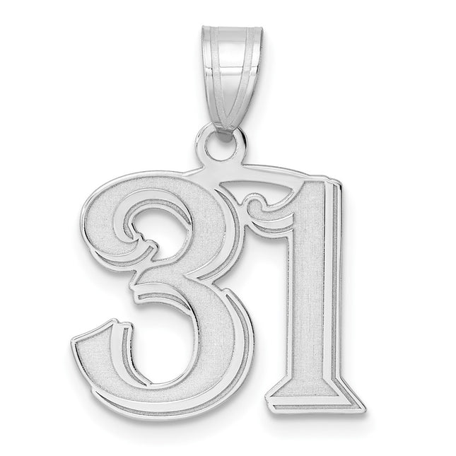 14k White Gold Pendants Style WAEN31 - Classique Jewelry Inc.