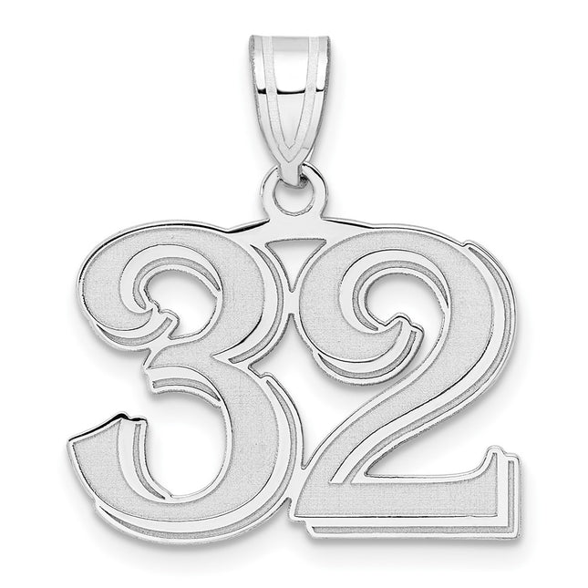14k White Gold Pendants Style WAEN32 - Classique Jewelry Inc.