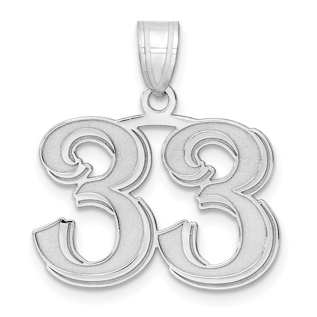 14k White Gold Pendants Style WAEN33 - Classique Jewelry Inc.